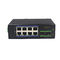 8 βιομηχανικός πλήρης Gigabit Ethernet λιμένων RJ45 διακόπτης 2 Unmanaged λιμένας SFP